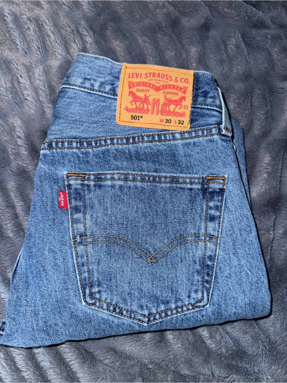 Levi's 501 Classic Blue Denim Jeans